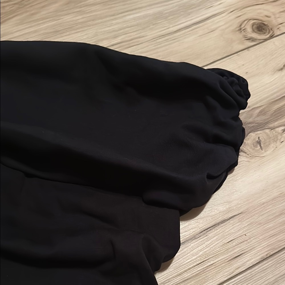 Zara Black Strapless Ribbed Bodycon Dress - Picture 6 of 7
